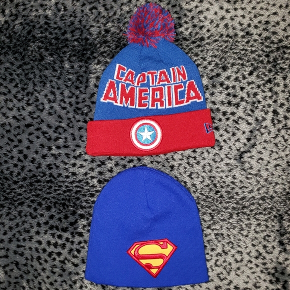 Marvel Other - Captain America and Superman winter Hats